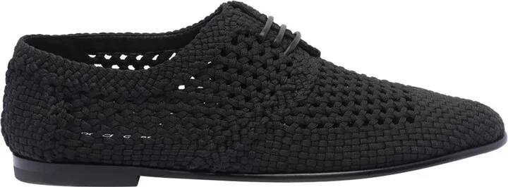 Woven Fabric Derby Shoes