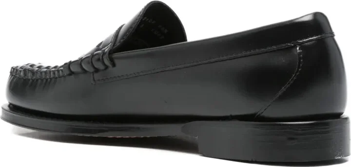 Woven-Front Leather Loafers - Image 3