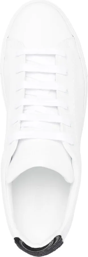 Woven-Heel Counter Leather Sneakers - Image 4