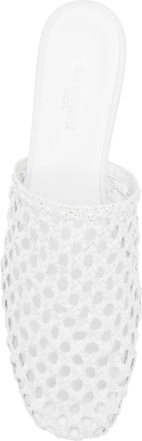 Woven Kitten Heel Mule - Image 5