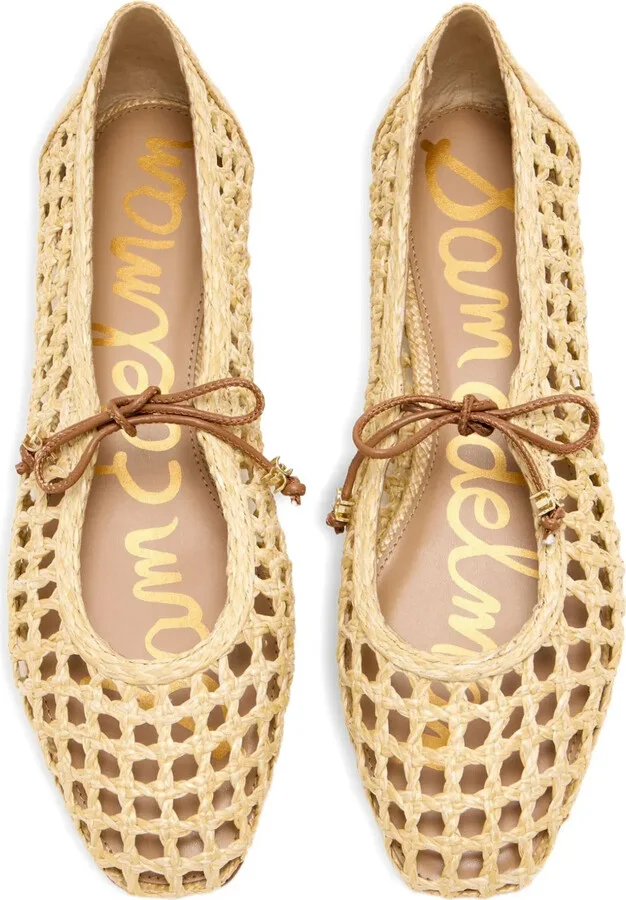 Woven Lace-Up Flats - Image 4