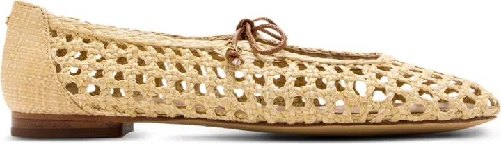 Woven Lace-Up Flats