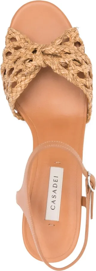 Woven Leather Ankle-Strap Sandals - Image 4