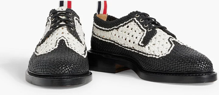 Woven leather brogues - Image 2