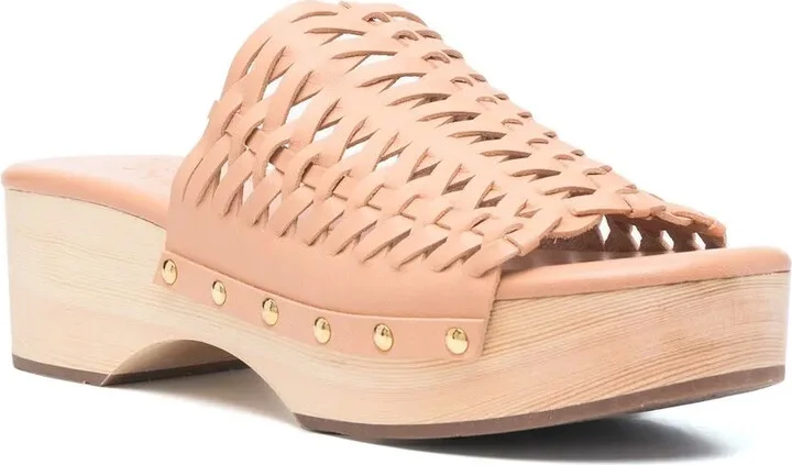 Woven Leather Clogs - Image 2