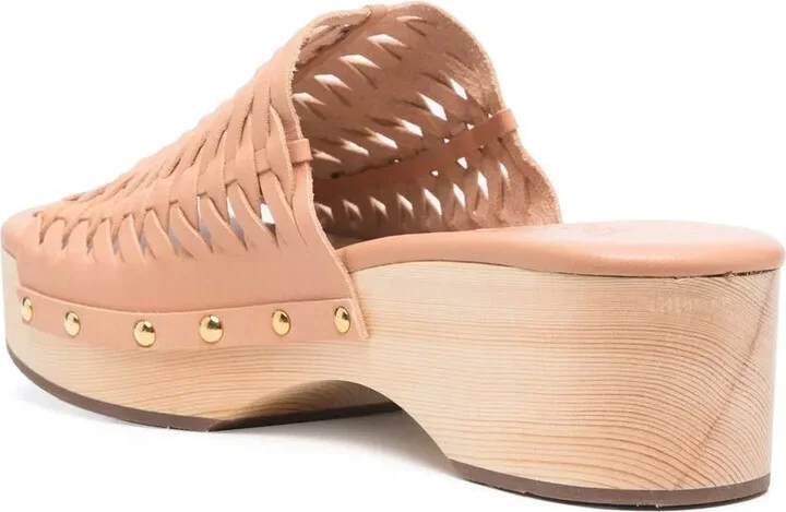 Woven Leather Clogs - Image 3