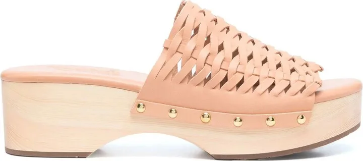 Woven Leather Clogs
