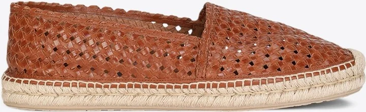 Woven Leather Espadrilles