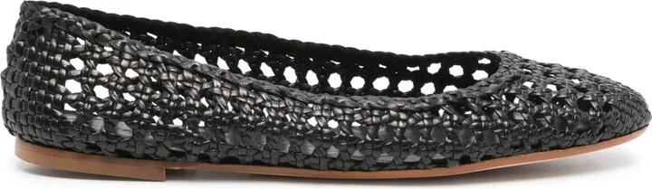 Woven Leather Flats