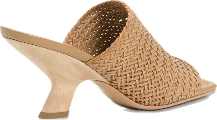 Woven Leather Heeled Sandals - Image 2