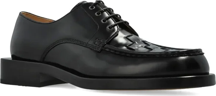 Woven Leather Lace-Up Shoes - Image 2