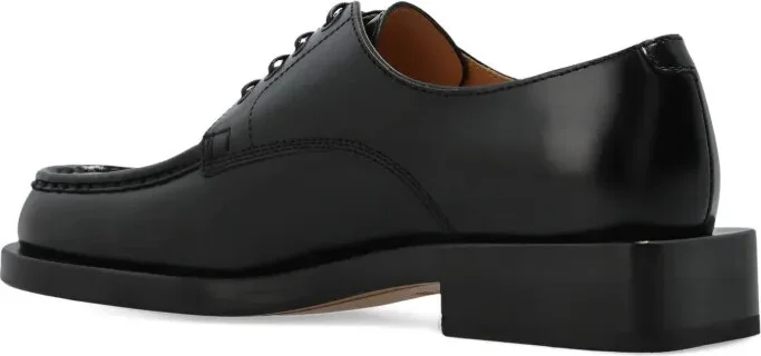 Woven Leather Lace-Up Shoes - Image 3