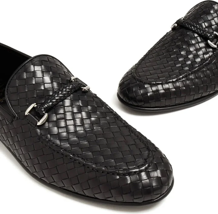 Woven Leather Loafers - Image 2