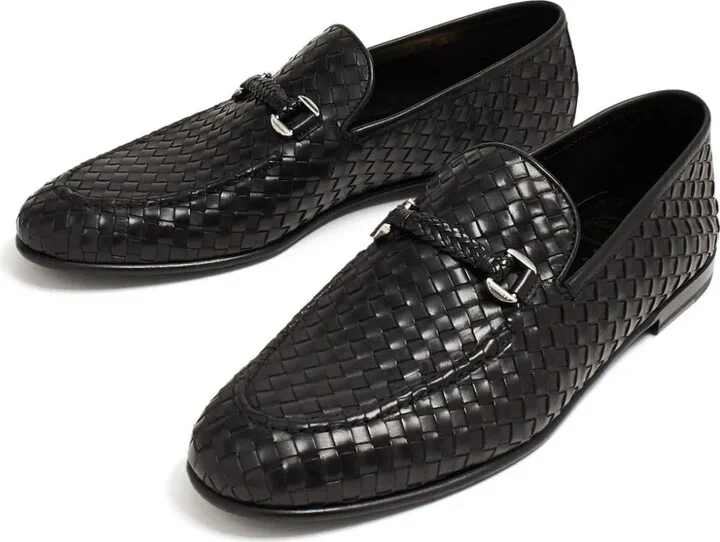 Woven Leather Loafers - Image 4