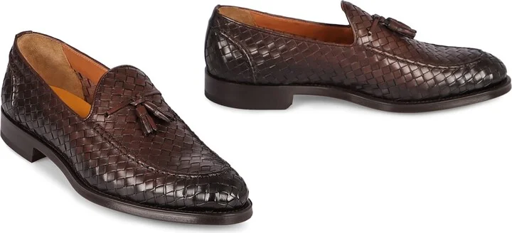 Woven Leather Loafers - Image 3
