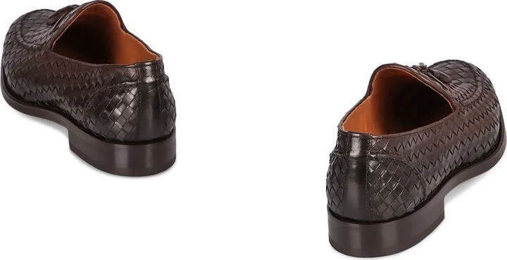 Woven Leather Loafers - Image 4