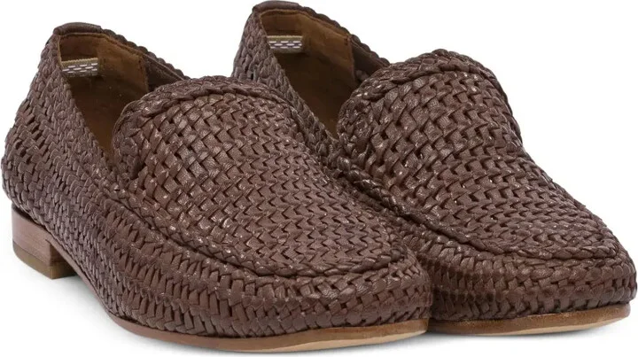 Woven Leather Loafers - Image 2