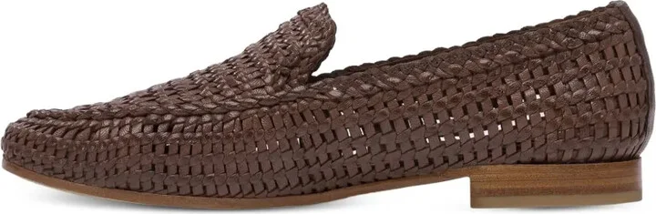 Woven Leather Loafers - Image 4