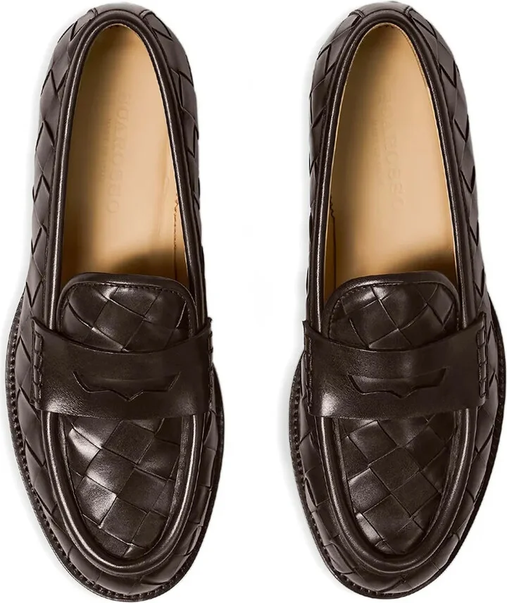 Woven-Leather Loafers - Image 4