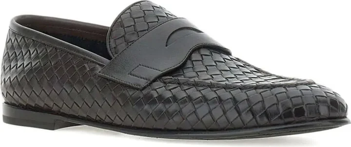 Woven Leather Loafers - Image 2