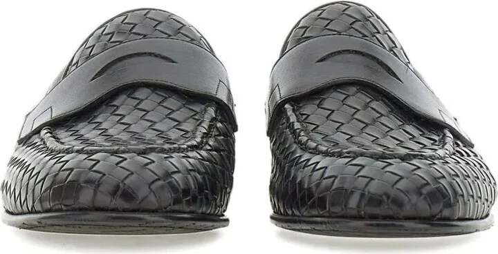 Woven Leather Loafers - Image 3
