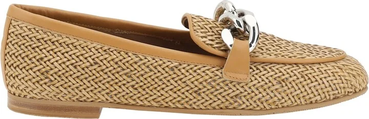 Woven Leather Loafers