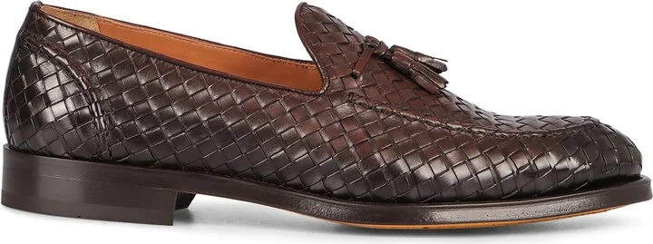 Woven Leather Loafers