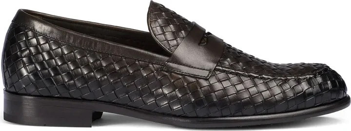 Woven Leather Loafers