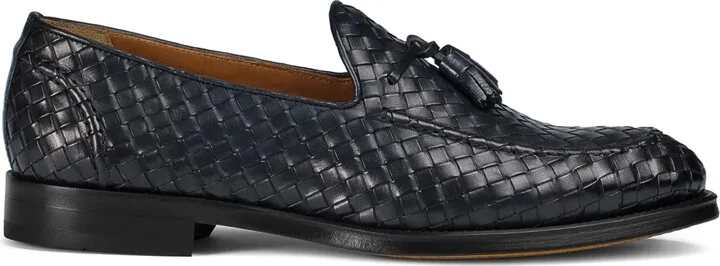 Woven Leather Loafers