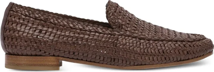 Woven Leather Loafers