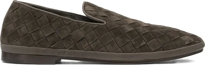 Woven Leather Loafers