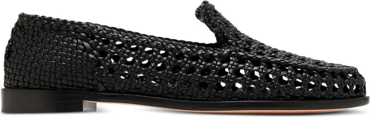Woven Leather Loafers