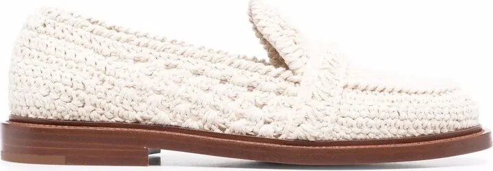 Woven Leather Loafers