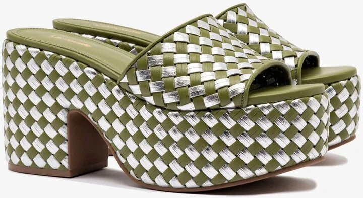 Woven Leather Miso Platform Sandal - Image 2