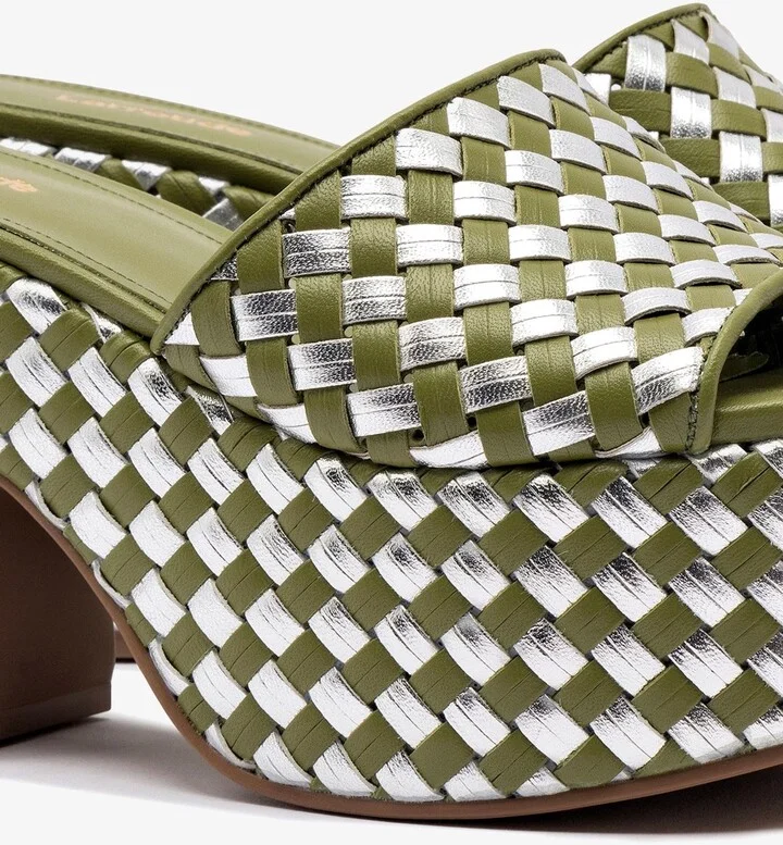 Woven Leather Miso Platform Sandal - Image 4