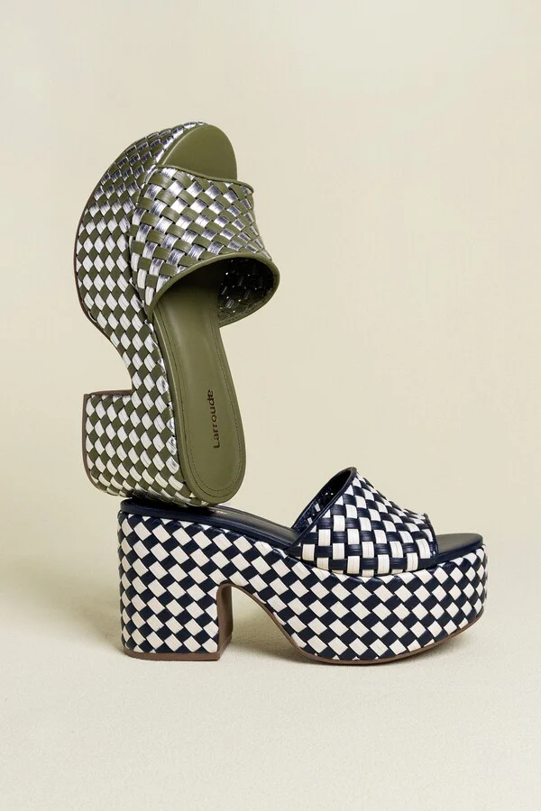 Woven Leather Miso Platform Sandal - Image 5
