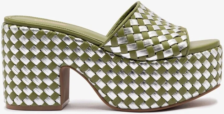 Woven Leather Miso Platform Sandal