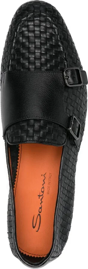 Woven-Leather Monk Shoes - Image 4