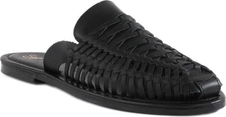 Woven Leather Mule