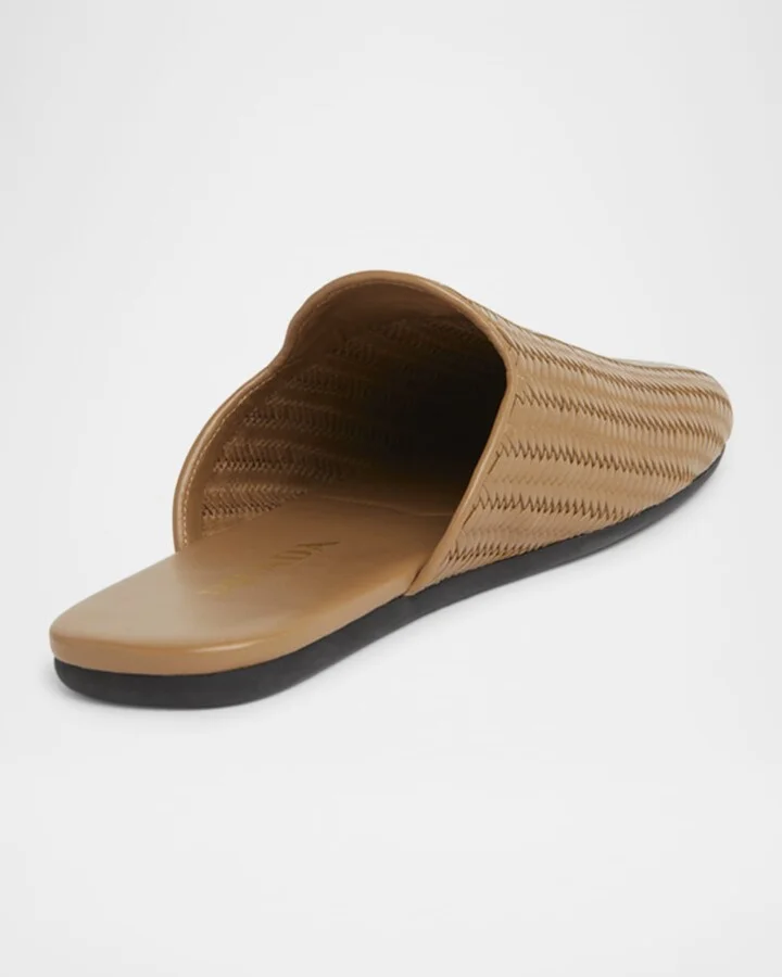 Woven Leather Mule Loafers - Image 4