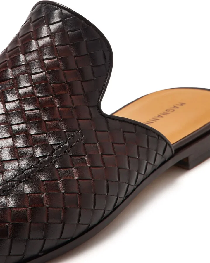 Woven Leather Mules - Image 4