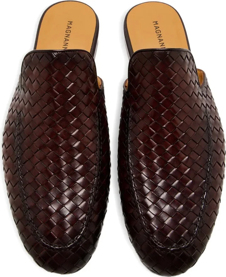 Woven Leather Mules - Image 2