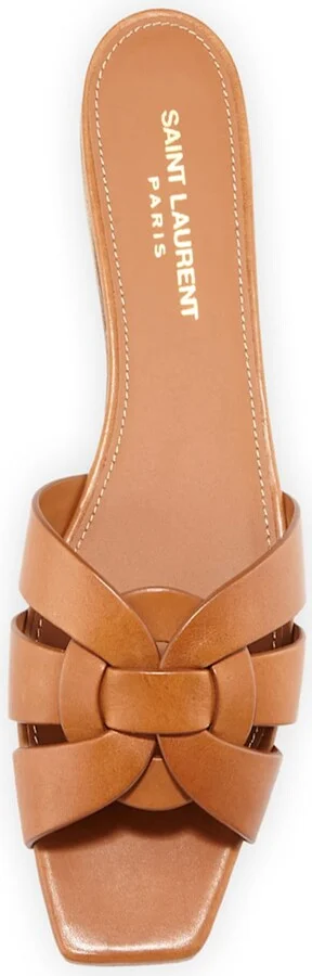 Woven Leather Sandal Slide - Image 8