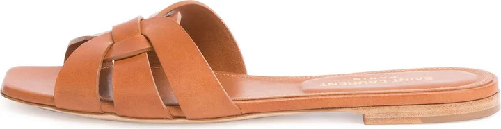 Woven Leather Sandal Slide - Image 10