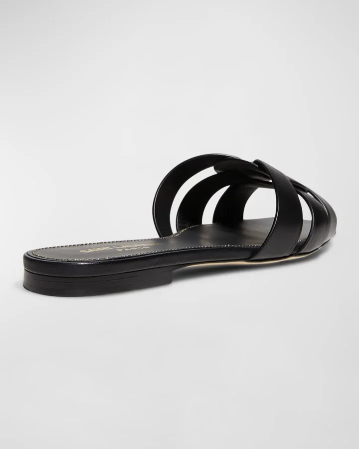 Woven Leather Sandal Slide - Image 11
