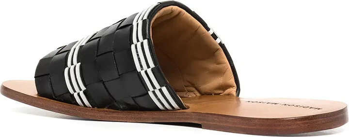 Woven Leather Slides - Image 3