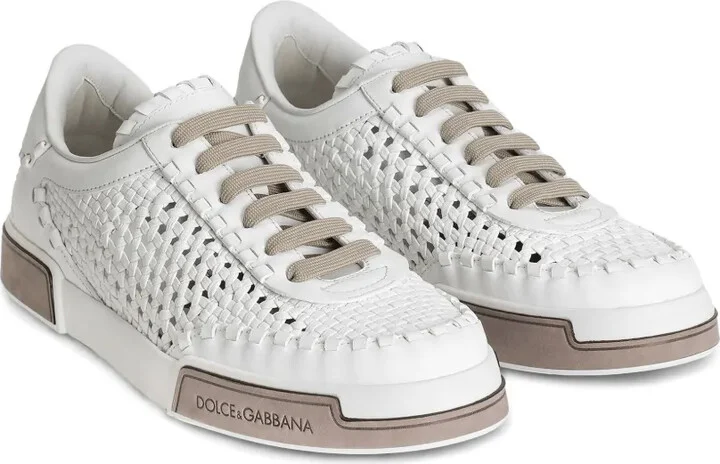 Woven Leather Sneakers - Image 2