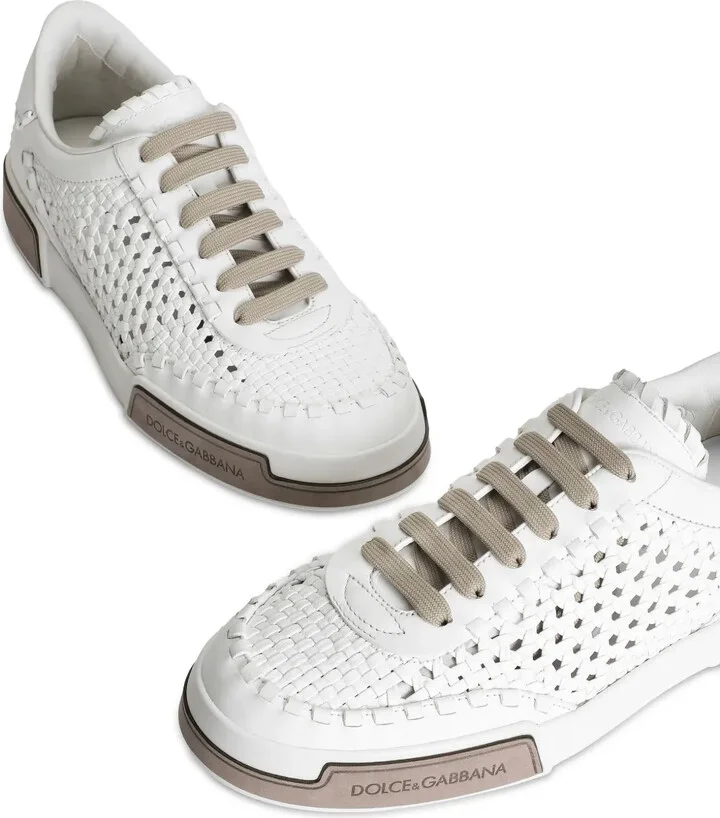 Woven Leather Sneakers - Image 4