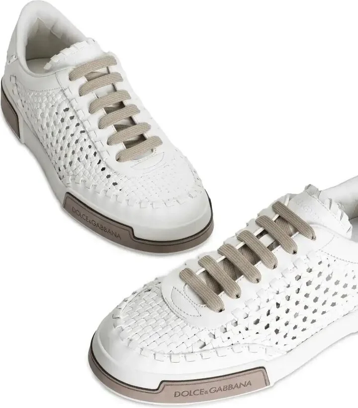 Woven Leather Sneakers - Image 4