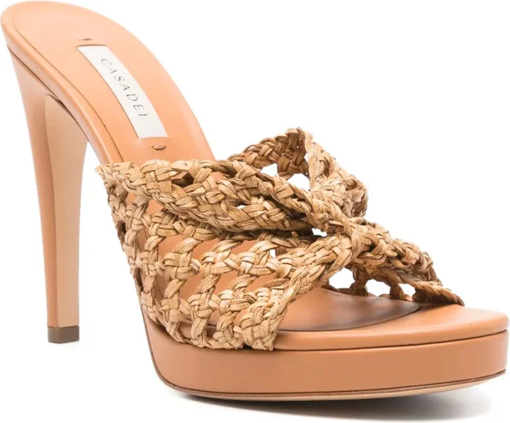Woven Leather-Strap Sandals - Image 2